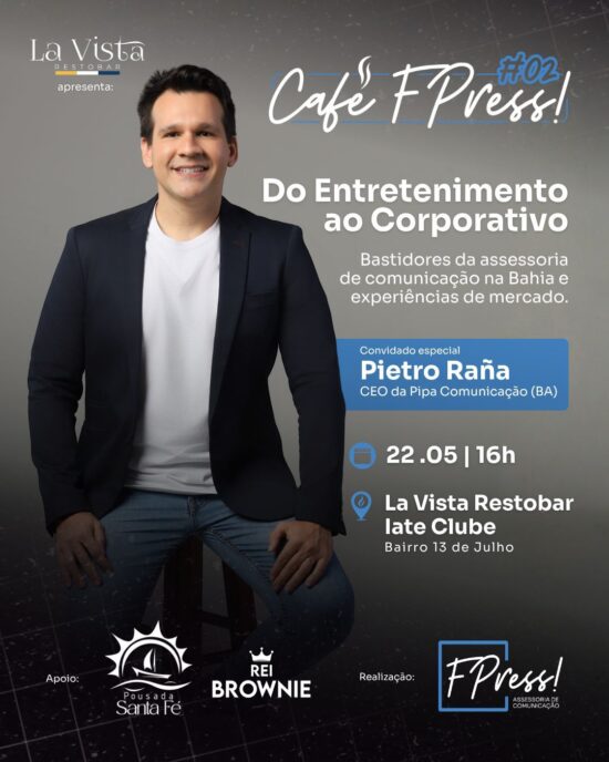 Café FPress! recebe o jornalista Pietro Raña, referência em comunicação na Bahia
