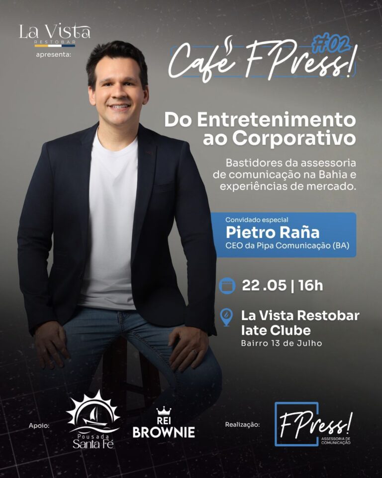 Café FPress! recebe o jornalista Pietro Raña, referência em comunicação na Bahia