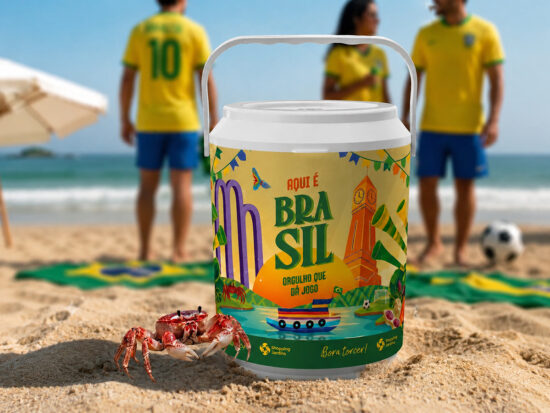 Shopping Jardins presenteia consumidores com cooler exclusivo