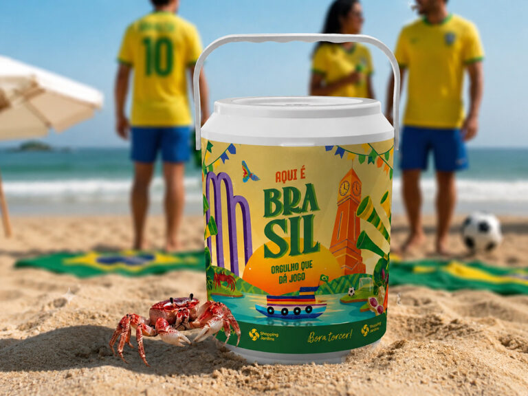 Shopping Jardins presenteia consumidores com cooler exclusivo