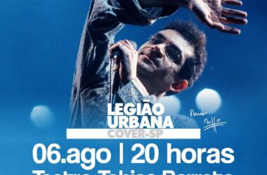 Legião Urbana Cover-SP traz a Aracaju espetáculo que recria a atmosfera dos shows de Renato Russo
