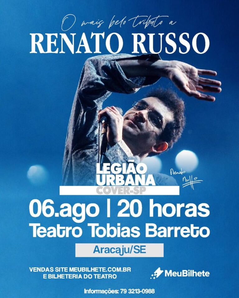 Legião Urbana Cover-SP traz a Aracaju espetáculo que recria a atmosfera dos shows de Renato Russo