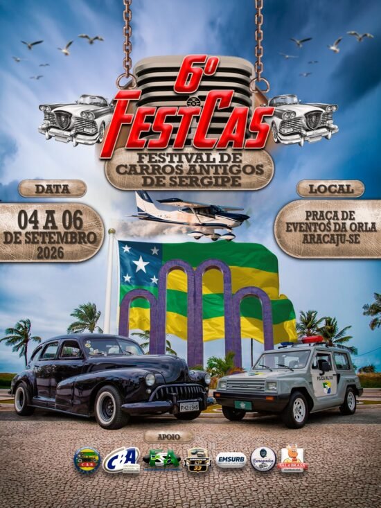 6º Festcas reúne mais de 300 carros antigos na Orla de Atalaia 