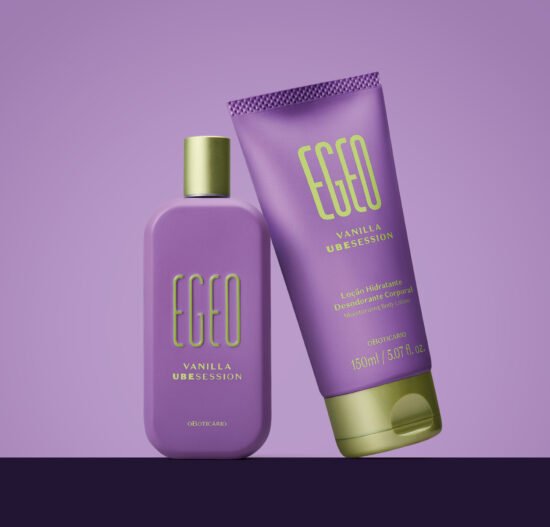 Em movimento inédito na perfumaria nacional, O Boticário apresenta a “baunilha roxa” como nunca vista no lançamento de Egeo Vanilla Ubesession 