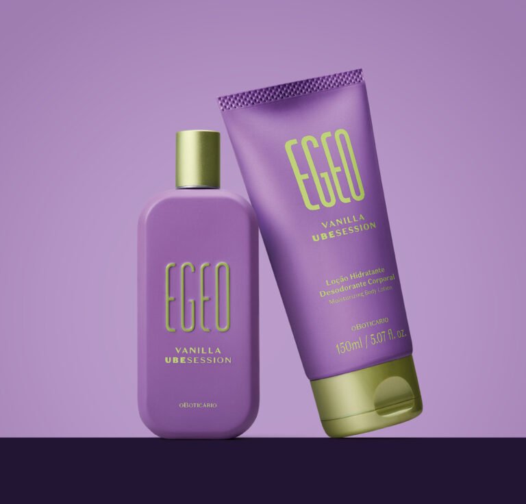 Em movimento inédito na perfumaria nacional, O Boticário apresenta a “baunilha roxa” como nunca vista no lançamento de Egeo Vanilla Ubesession 