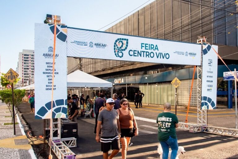 Feira Centro Vivo acontece neste sábado com música, gastronomia e empreendedorismo no Centro de Aracaju